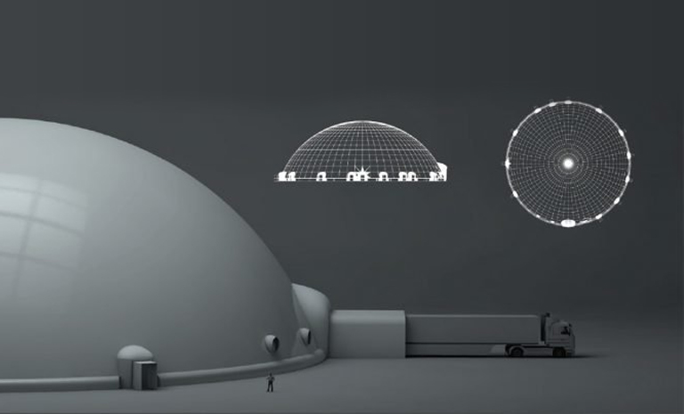 Inflatable Projection Domes