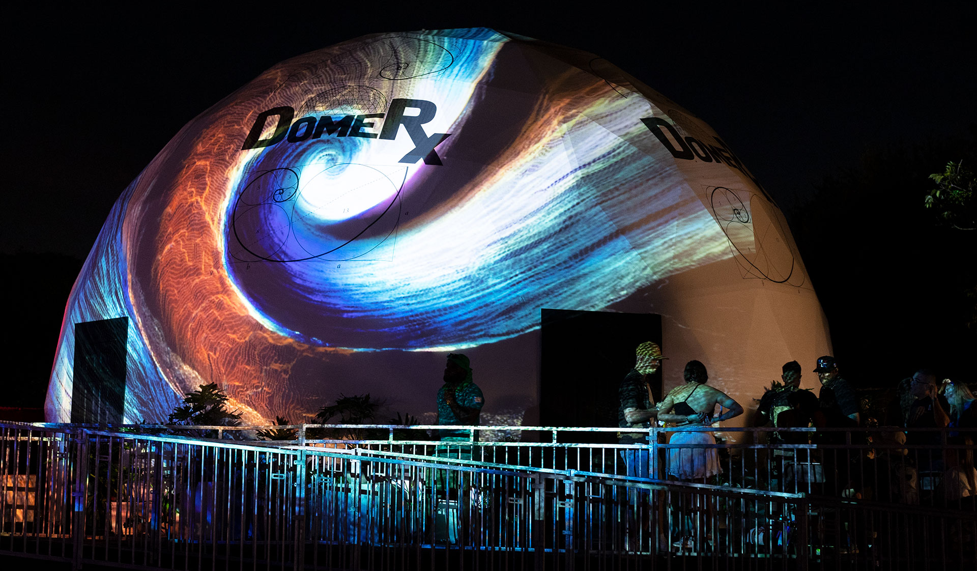 Immersive Projection Domes at Austin City Limits and Format Festivals