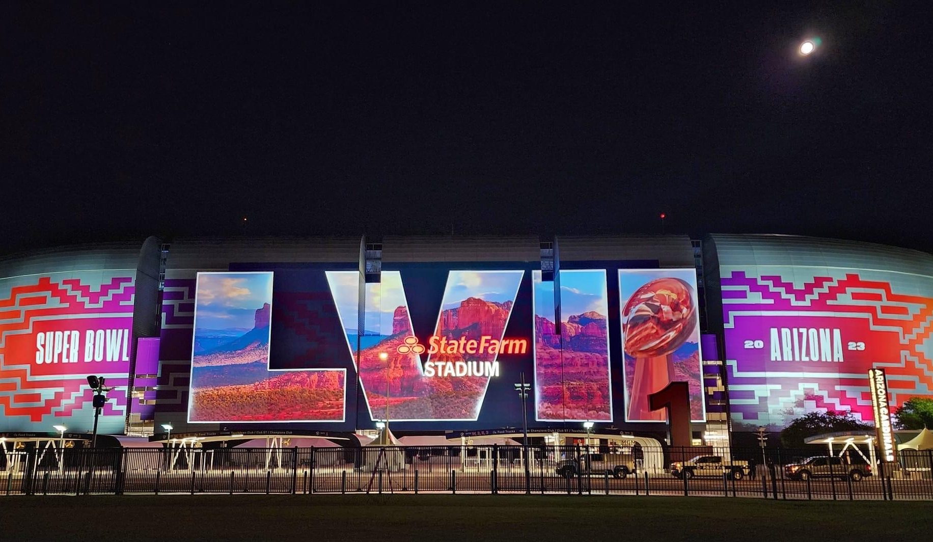 Super Bowl LVII Phoenix Projection Mapping