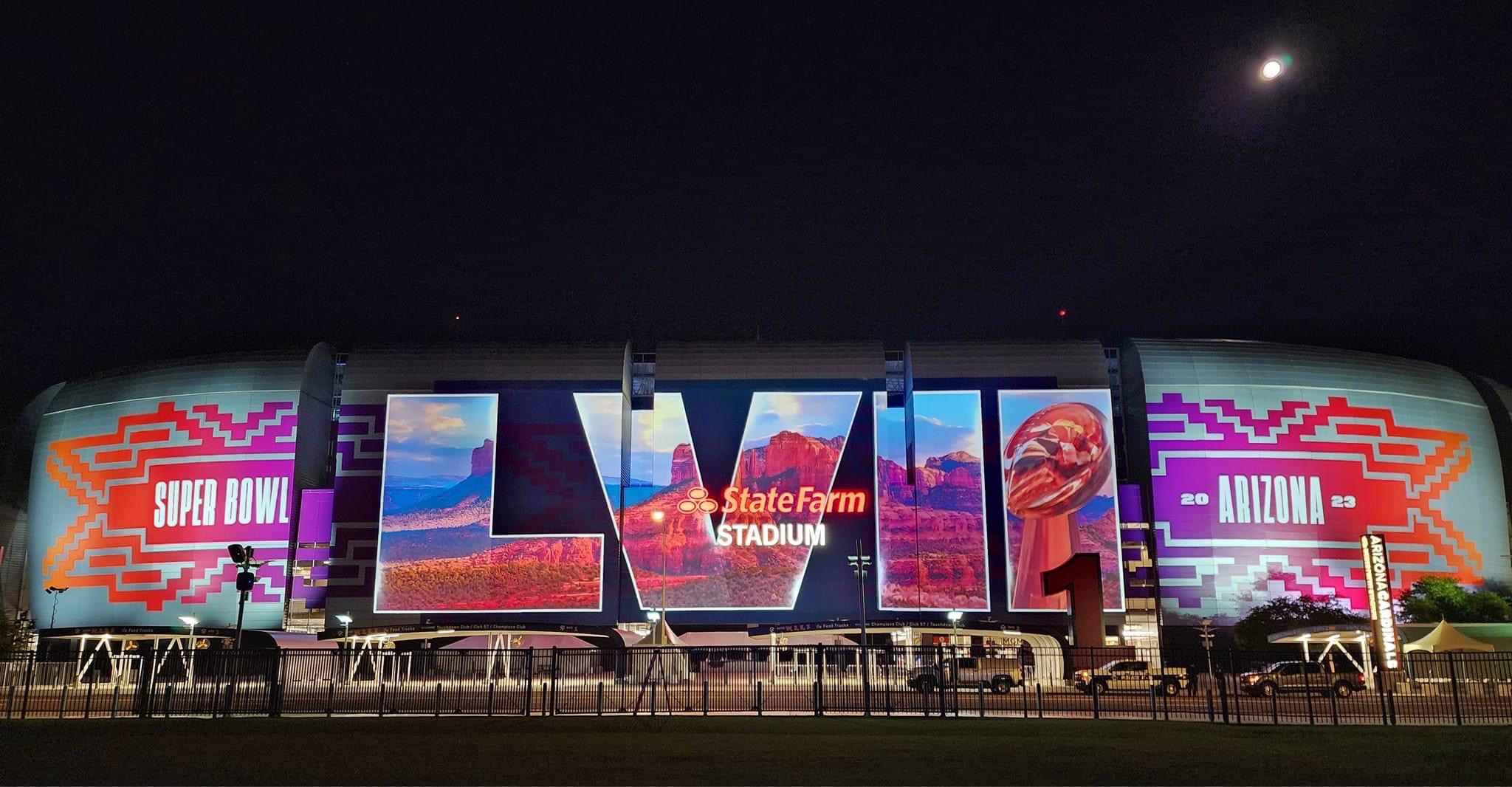 Super Bowl LVII Phoenix Projection Mapping
